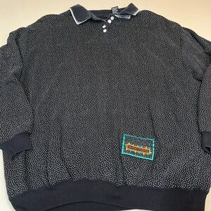 VTG Pasta sweatshirt Large black/white